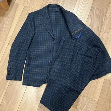 TOMORROWLAND 체크 수트 셋업 상하의 사이즈 48