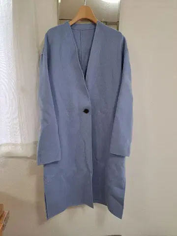 23구 온워드 울 캐시미어 코트 라이트 블루 38