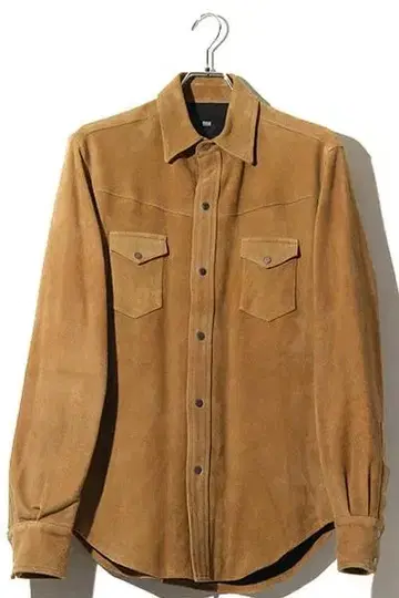 17AW 러그스 맥레거 스웨이드 가죽(염소 가죽) 셔츠 S 베이지