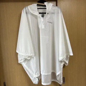 [ 30%OFF ] mont-bell 몽벨 레인 판초 화이트 S