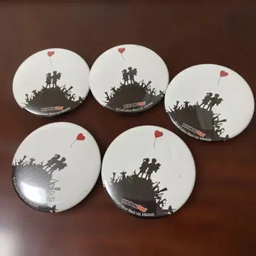 미사용 하자 있음 반시 캔뱃지 5개 세트 5.5cm 3-4347