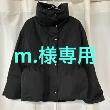 숏 다운 자켓 코트 블랙