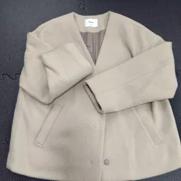 Discoat 노카라 자켓 베이지 F