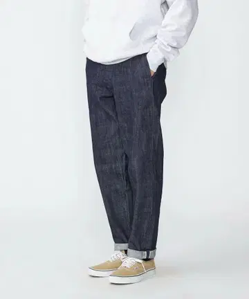 SHIPS 셀비지 데님 슬랙스 드로 코드 사양