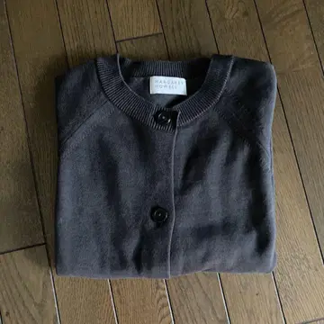 MARGARET HOWELL 가디건 다크 그레이 긴팔