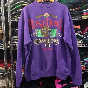 빈티지 USA 구제 의류 USA제 미식축구 로즈보울 프린트 맨투맨