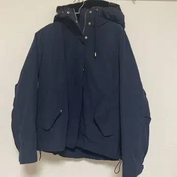디스코트 후드 부착 코트 라이너 부착 마운틴 후드티 네이비