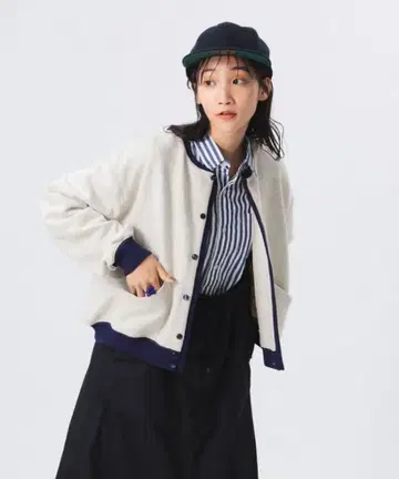 BEAMS BOY / 2톤 맨투맨 가디건