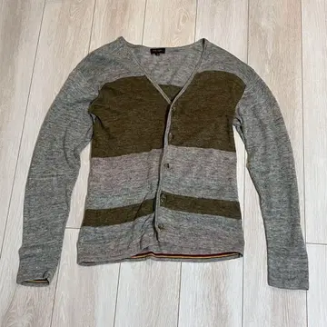 폴스미스 컬렉션 린넨 100% 가디건 그레이