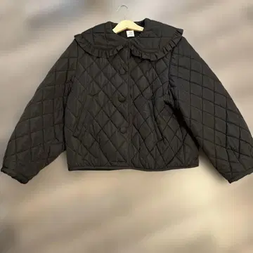 Dot and Stripes CHILD WOMAN 퀼팅 둥근 카라 블루종