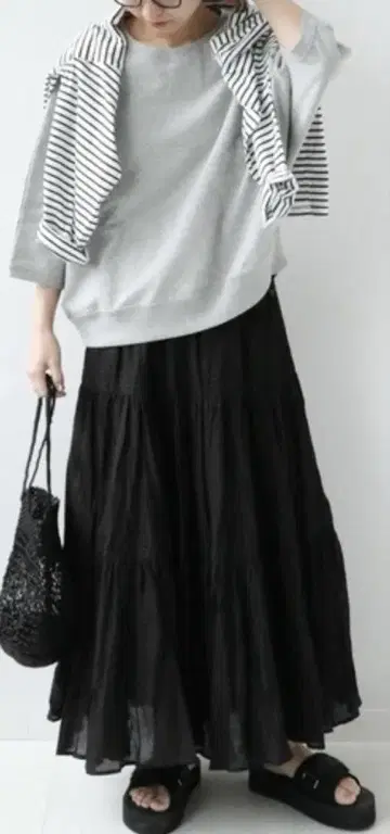 저널 스탠다드 relume 코튼 보일 스커트