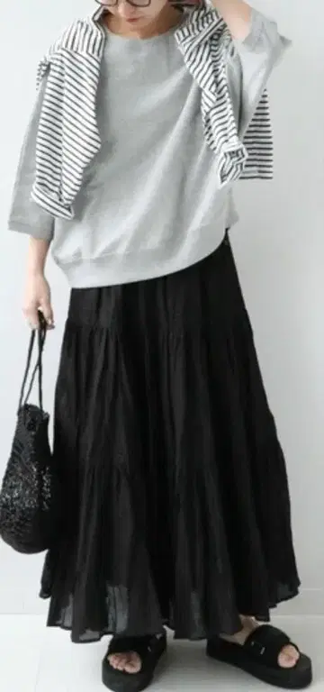 저널 스탠다드 relume 코튼 보일 스커트