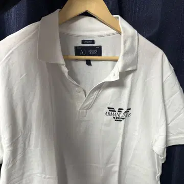 Armani Jeans 화이트 피케 셔츠 레귤러