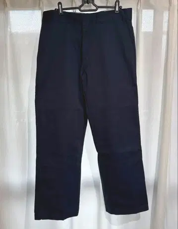 Dickies 루즈핏 더블니 워크 팬츠 네이비
