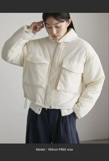 화이트 다운 자켓 FREE size
