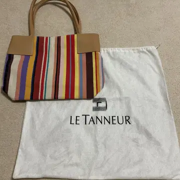 LE TANNEUR 스트라이프 핸드백 수납 가방 포함