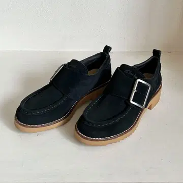 Clarks 모카신 여성용 uk3 22.5cm 스웨이드 새상품급