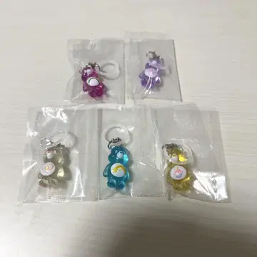 케어베어 메지루시 액세서리 클리어 마스코트 참 컴플리트