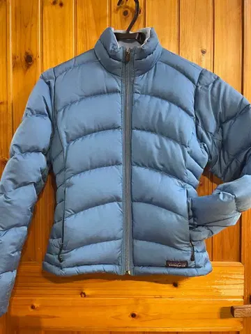 Patagonia 여성용 다운 자켓 XS 라이트 블루