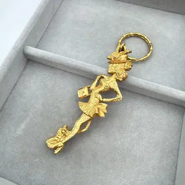 [ 빈티지 ] christian lacroix 키링 골드