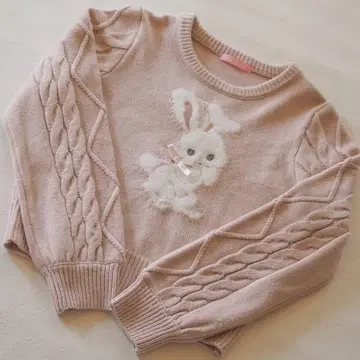 honey cinnamon 토끼 니트 토끼 자카드 니트