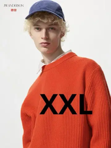 택 포함 새상품 UNIQLO JW ANDERSON 리브 크루넥 스웨터