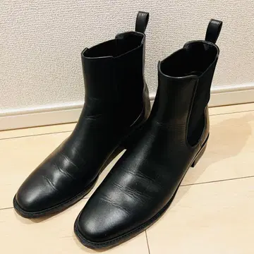 [ 몇 회 사용 정도 ] 긴자 카네마츠 사이드 고어 부츠 첼시 부츠 블랙