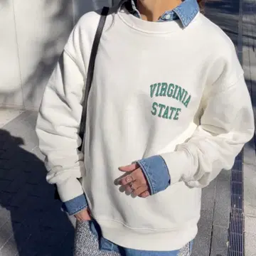 스픽 앤 스팬 로고 맨투맨 VIRGINIA STATE