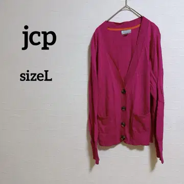 jcp 캐시미어 블렌드 핑크 가디건 [ L ] 사이즈