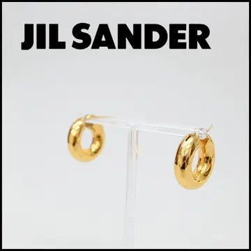 47071년 질 샌더 후프 귀걸이 골드 실버 925
