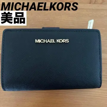 새상품급 MICHAELKORS 3단 폴더형 지갑 여성용 블랙
