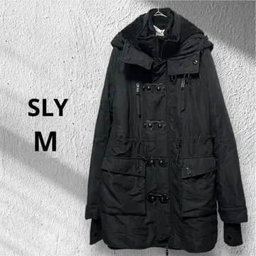 SLY 스라이 M 모즈 코트 라이너 탈부착 블랙 후드 탈부착