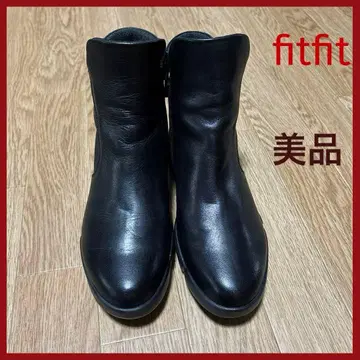 fitfit 핏핏 사이드 스트레치 소프트 가죽 부츠 (블랙)