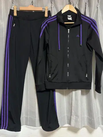 아디다스 저지 세트 블랙/퍼플