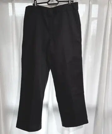 Dickies Loose Fit 더블니 워크 팬츠 블랙