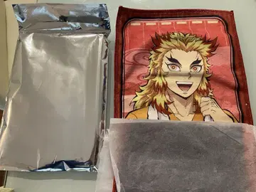 극락탕 귀멸의 칼날 렌고쿠 쿄쥬로 타월 목욕 후