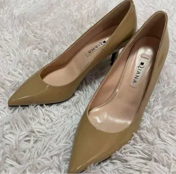 DIANA 다이애나 펌프스 힐펌프스 에나멜 베이지 23cm