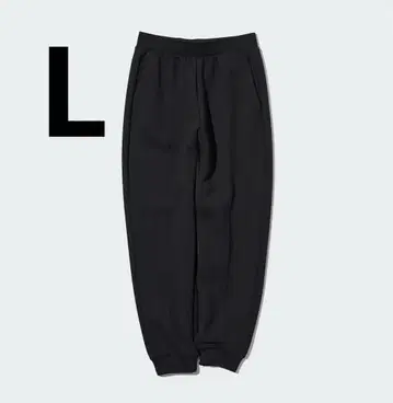 유니클로 드라이 맨투맨 조거 팬츠 블랙 L