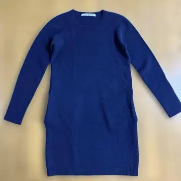 R&D.M.Co- 올드 맨즈 테일러 캐시미어 혼방 롱 니트 네이비