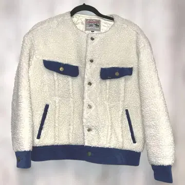 Lee 플리스 자켓 화이트/네이비