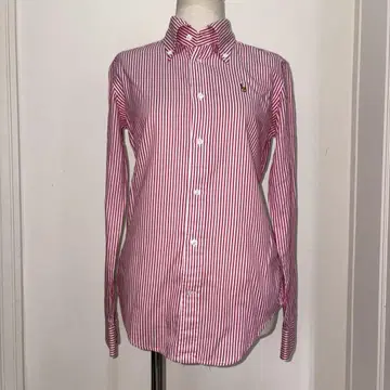 랄프 로렌 스트라이프 셔츠 핑크 0