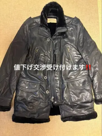 AVIREX 가죽 자켓 속기모