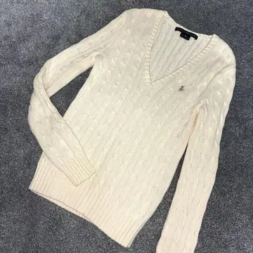 랄프 로렌 스포츠 케이블 니트 스웨터 M 코튼