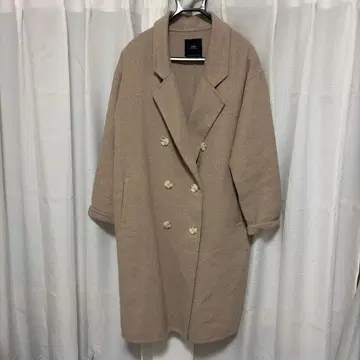 ZARA 아우터웨어 베이지 더블 브레스트 코트 L
