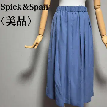 새상품급 Spick&Span 턱 와이드 팬츠 38 라이트 블루 봄/여름
