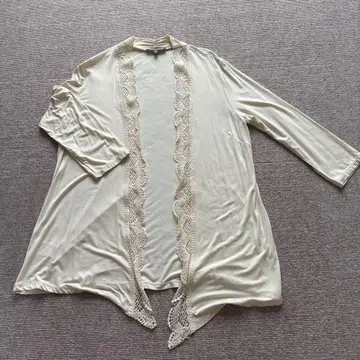 LAURA ASHLEY 레이스 가디건 L 사이즈 크림
