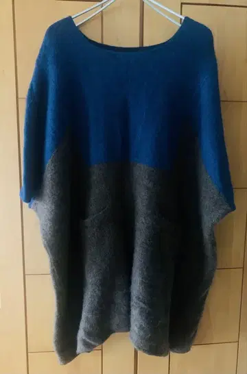 THE ELDER STATESMAN 바이컬러 캐시미어 니트