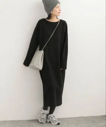URBAN RESEARCH DOORS 밀라노 리브 보트넥 원피스