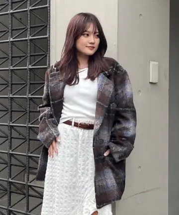 ACLENT 루즈 샤기 더블 자켓