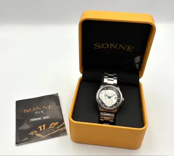 SONNE  데이트 남성용 손목시계 박스 포함 배터리 방전